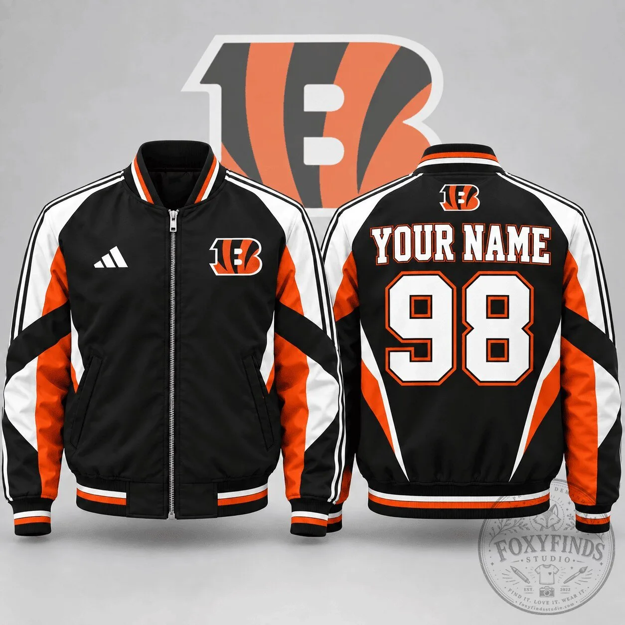 Cincinnati Bengals Personalized Bomber Jacket