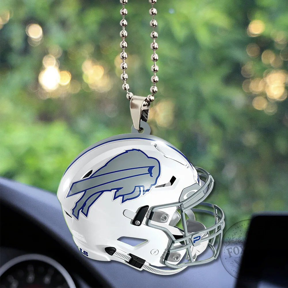 Buffalo Bills Football Helmet Car Hanging Ornament