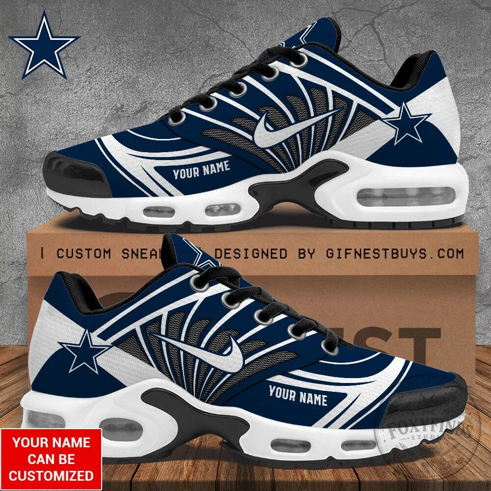 Personalized Dallas Cowboys Air Max Sneakers Custom Name Shoes