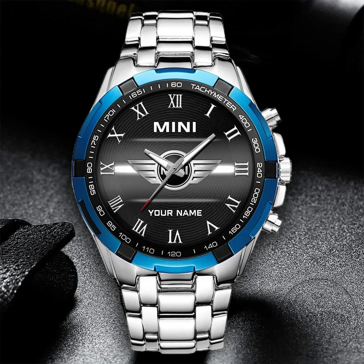 Elegant Fashion Design Watch with Custom Name for Mini Cooper Fans