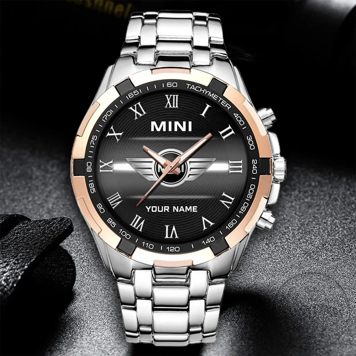 Elegant Fashion Design Watch with Custom Name for Mini Cooper Fans 12 Elegant Fashion Design Watch with Custom Name for Mini Cooper Fans