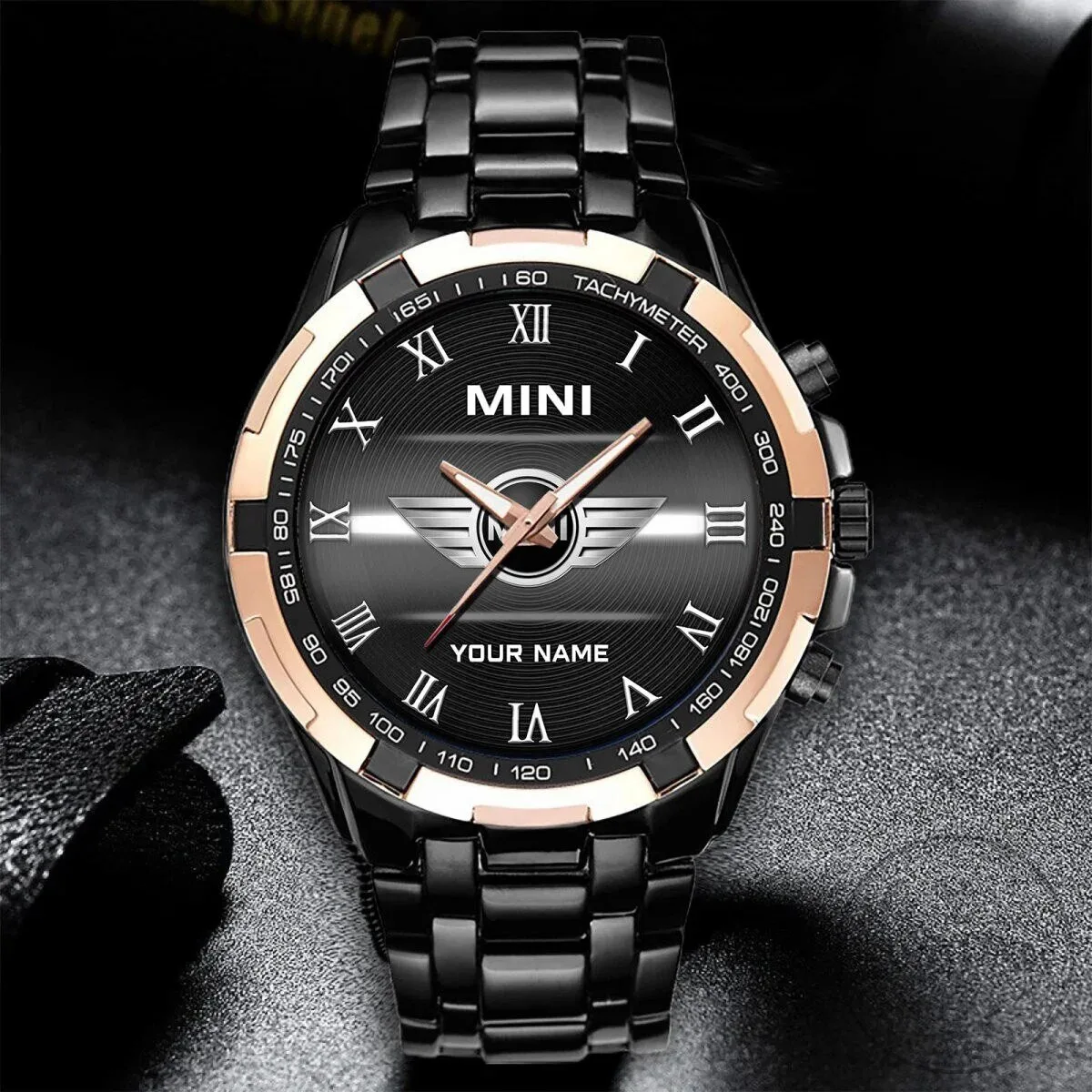 Elegant Fashion Design Watch with Custom Name for Mini Cooper Fans 13 Elegant Fashion Design Watch with Custom Name for Mini Cooper Fans