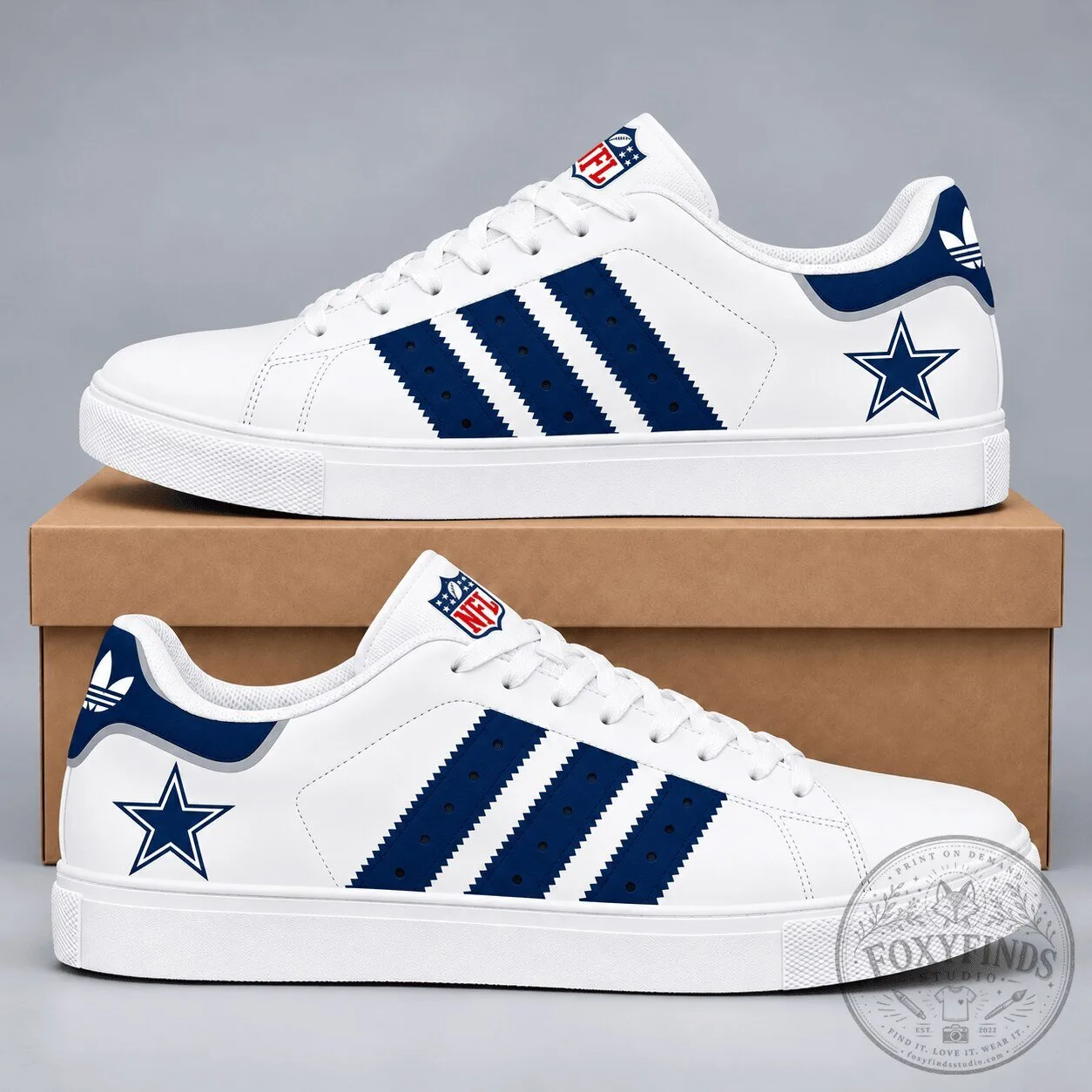 Dallas Cowboys National Football League Legacy Superstar White Shoes