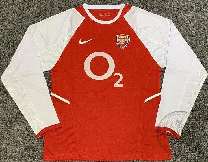 Arsenal Football Club 2002-2003 Retro Long Sleeve Soccer Jersey