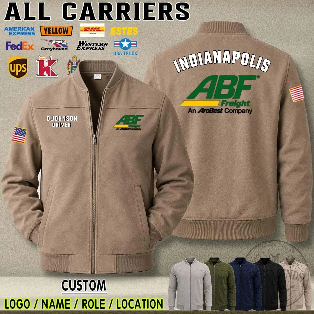 UPS United Parcel Service Atlanta Georgia Bomber Jacket 16 UPS United Parcel Service Atlanta Georgia Bomber Jacket