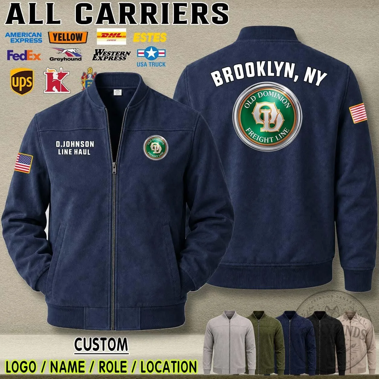 UPS United Parcel Service Atlanta Georgia Bomber Jacket 18 UPS United Parcel Service Atlanta Georgia Bomber Jacket