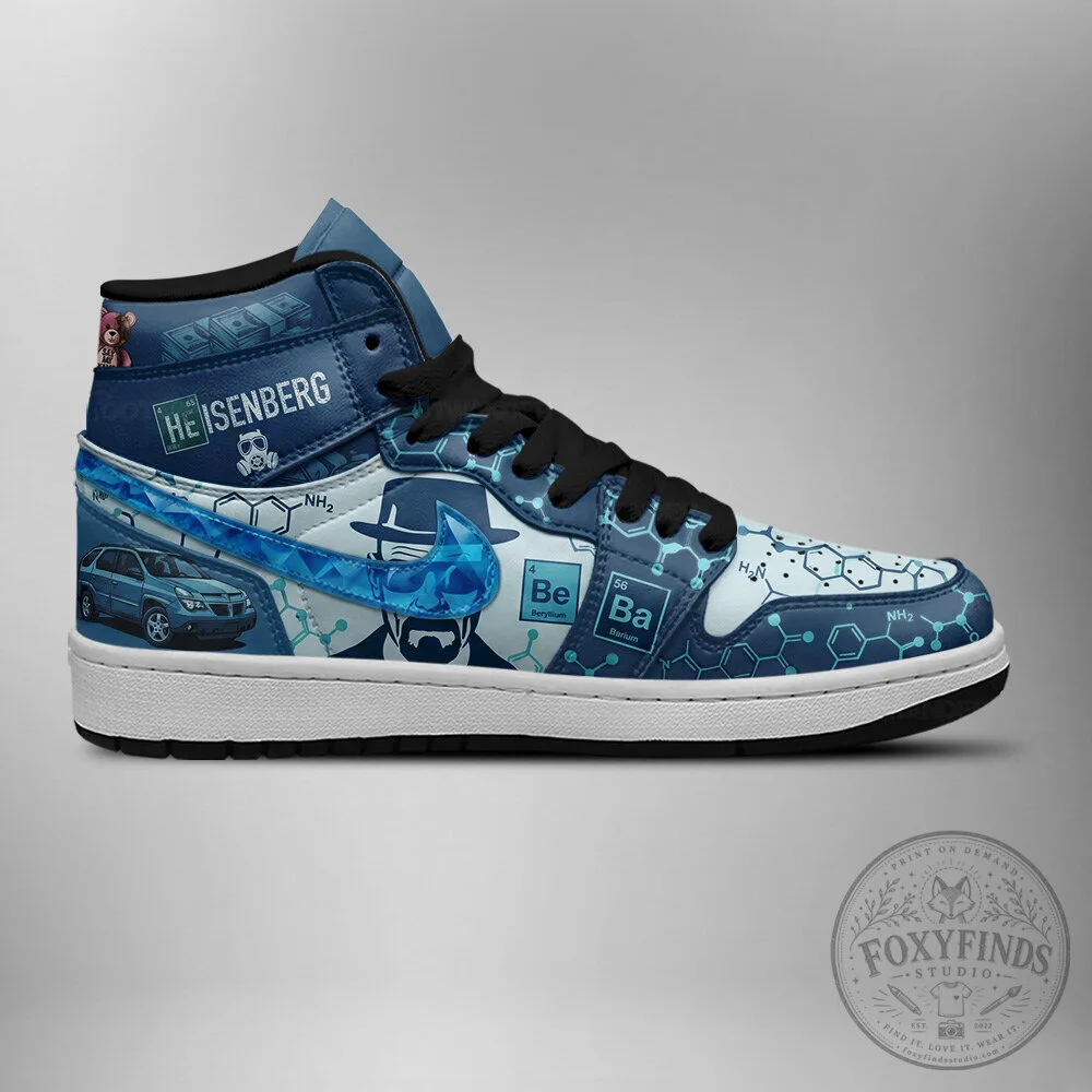Breaking Bad Heisenberg Walter White Custom Designed High-Top Sneakers 8 Breaking Bad Heisenberg Walter White Custom Designed High-Top Sneakers