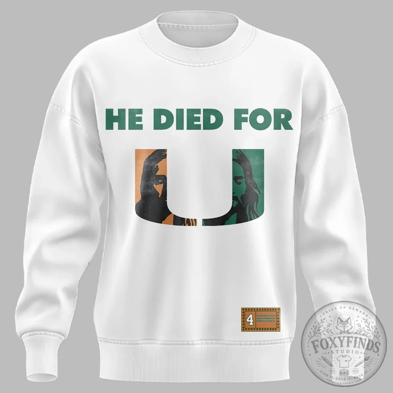 Faith Walker He Died For Us Christian Religious Graphic Sweatshirt 10 Faith Walker He Died For Us Christian Religious Graphic Sweatshirt