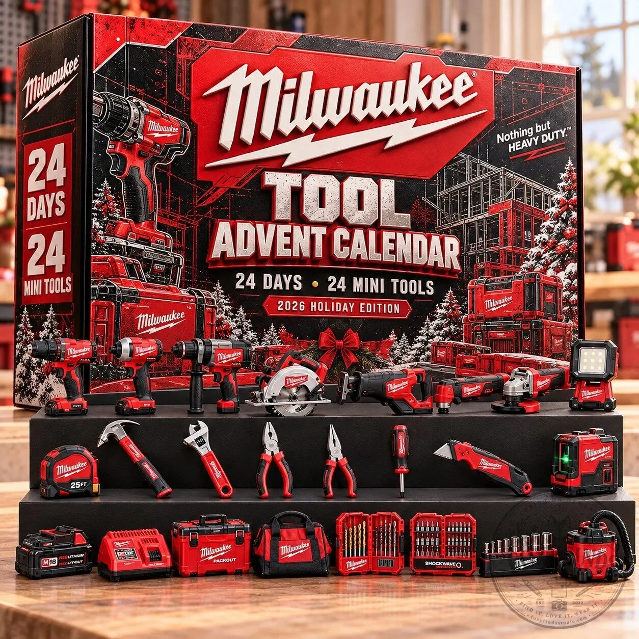 Milwaukee Tool Advent Calendar 2026 Holiday Edition with 24 Mini Tools