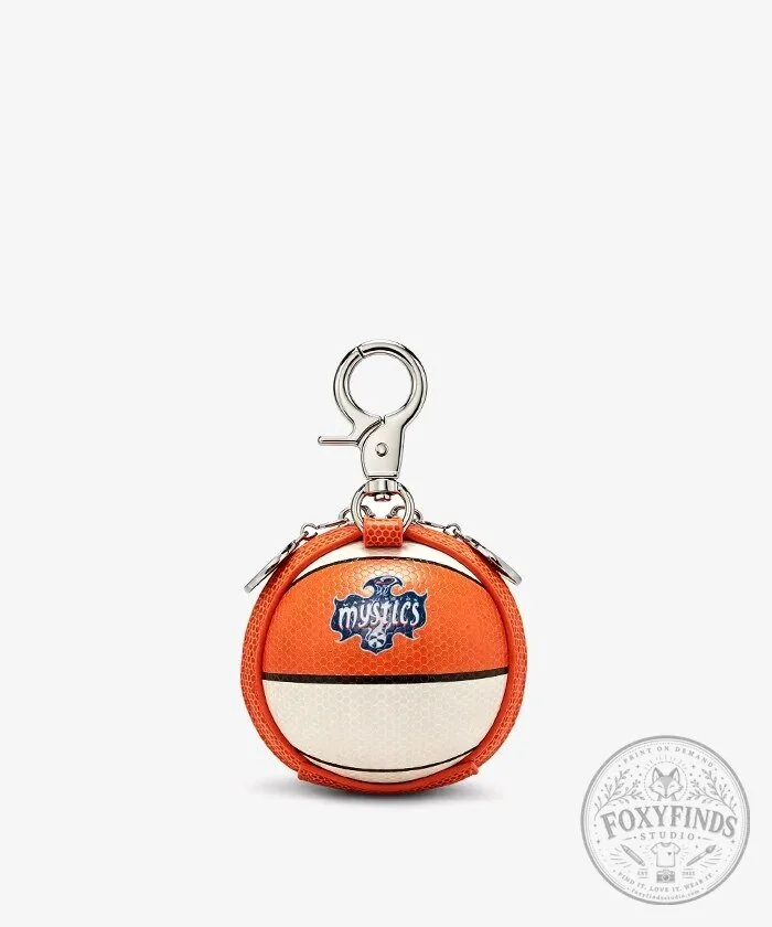 Washington Mystics Basketball Mini Pouch Keychain