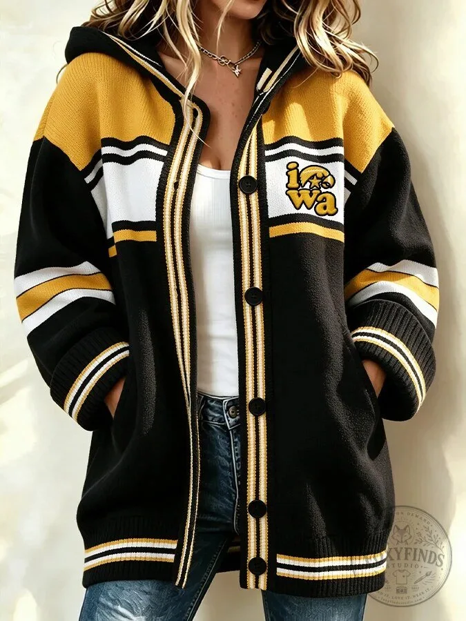 Iowa Hawkeyes Women's Football Team Cardigan Jacket