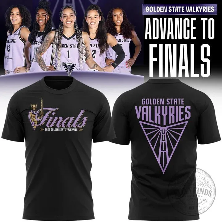 Golden State Valkyries 2026 WNBA Finals Black Commemorative T-Shirt