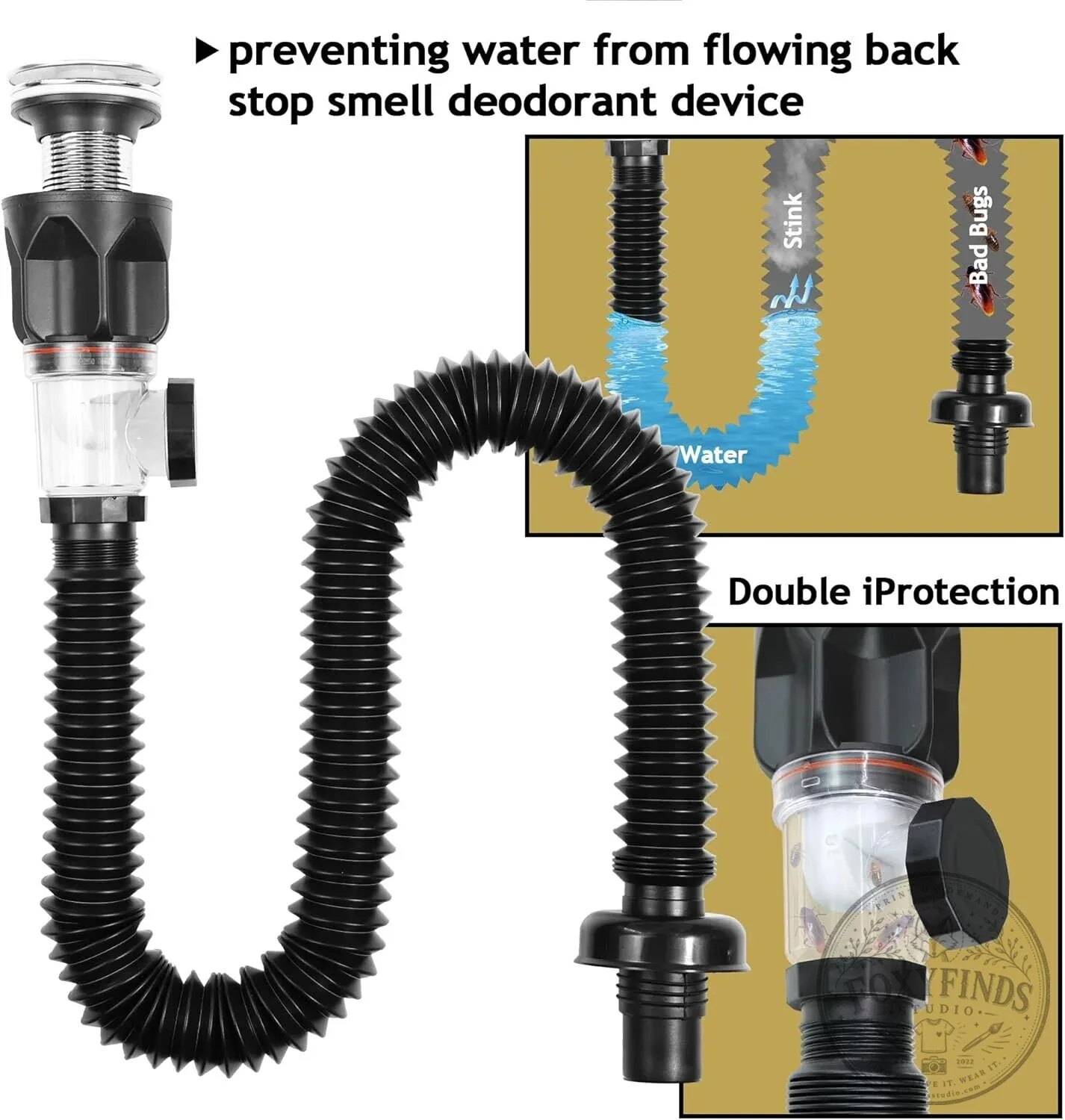 Bathroom Sink Drain Kit with Flexible Anti-Odor P-Trap 17 Bathroom Sink Drain Kit with Flexible Anti-Odor P-Trap