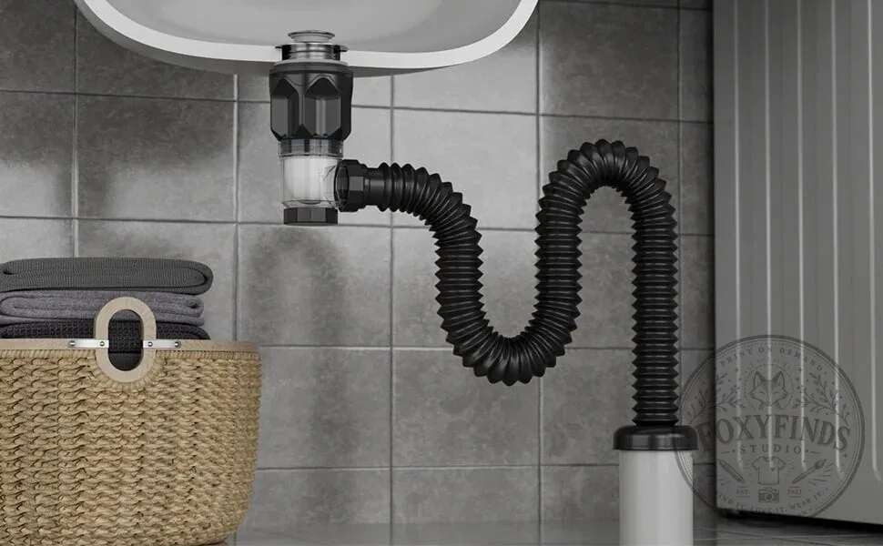 Bathroom Sink Drain Kit with Flexible Anti-Odor P-Trap 25 Bathroom Sink Drain Kit with Flexible Anti-Odor P-Trap