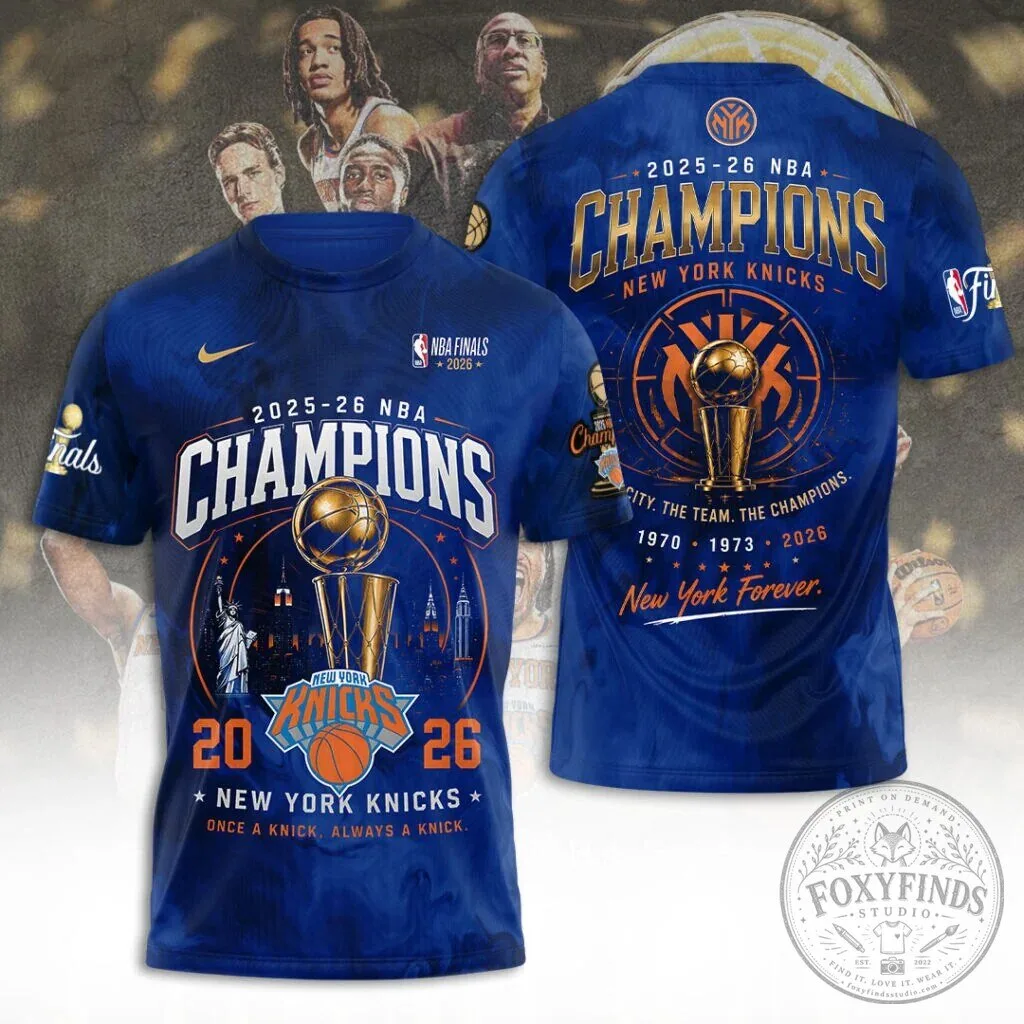 2026 NBA Finals Champions T-Shirt - New York Knicks