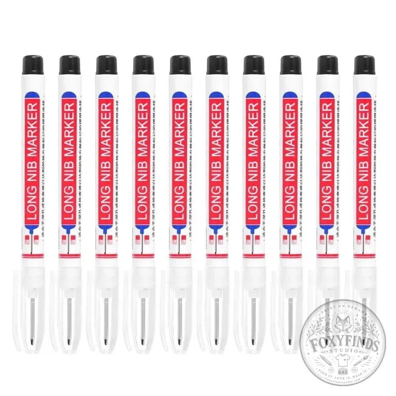 Long Nib Marker Pen Set for Deep Hole Marking and Crafting
