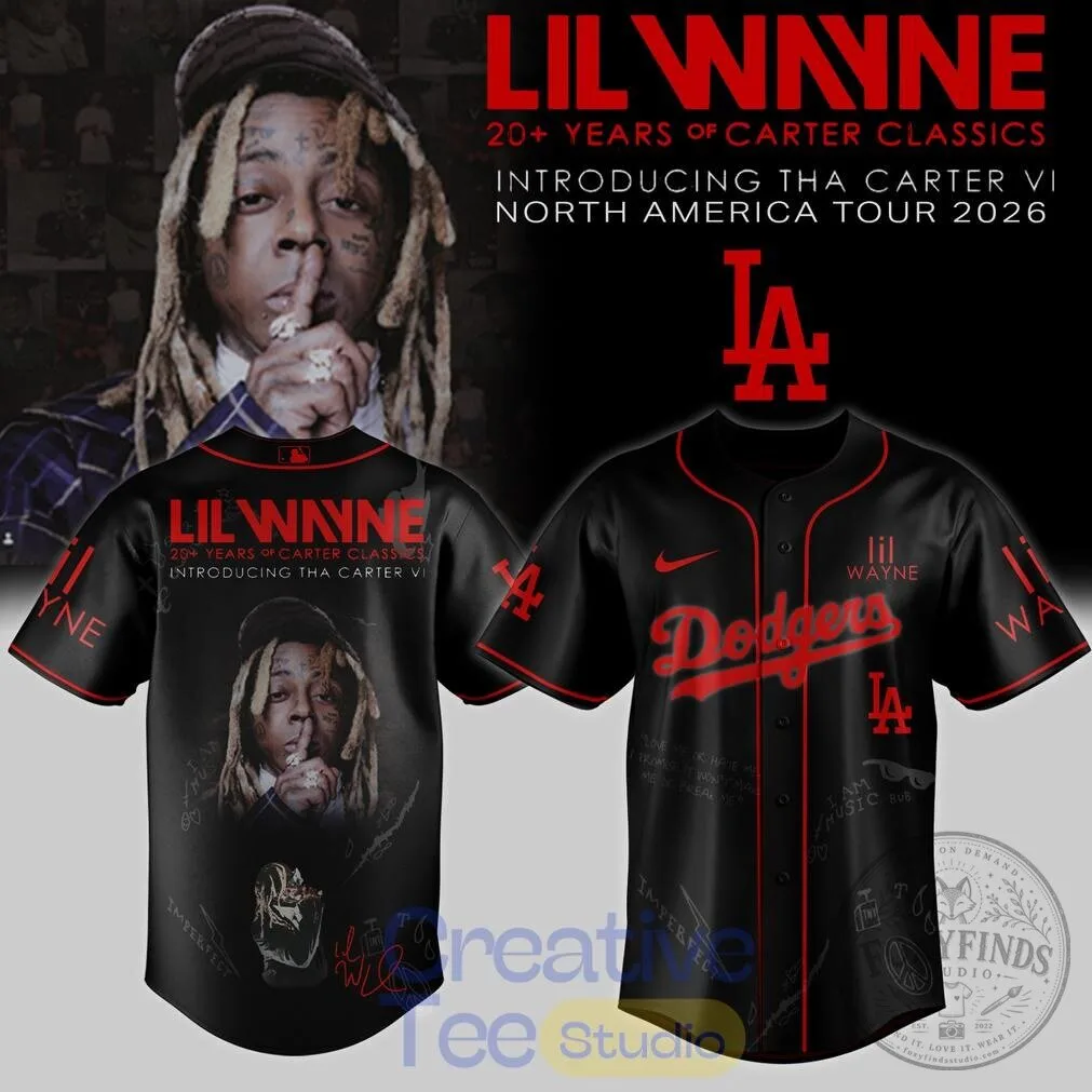 2026 North America Tour Baseball Jersey - Lil Wayne Tha Carter VI Edition 8 2026 North America Tour Baseball Jersey - Lil Wayne Tha Carter VI Edition