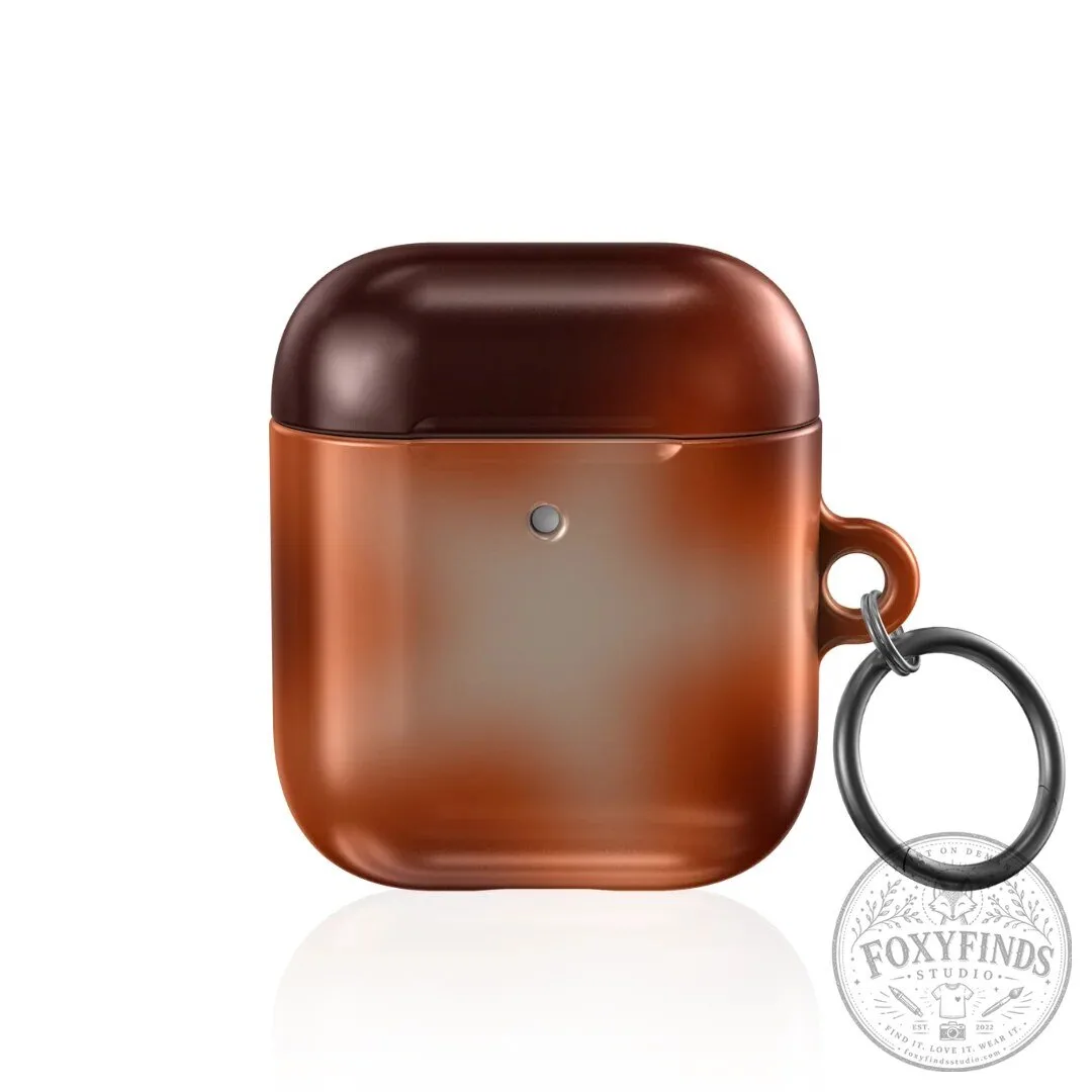 Furaxa Metallic Brown AirPods Pro Case with Keychain Ring 1 Furaxa Metallic Brown AirPods Pro Case with Keychain Ring