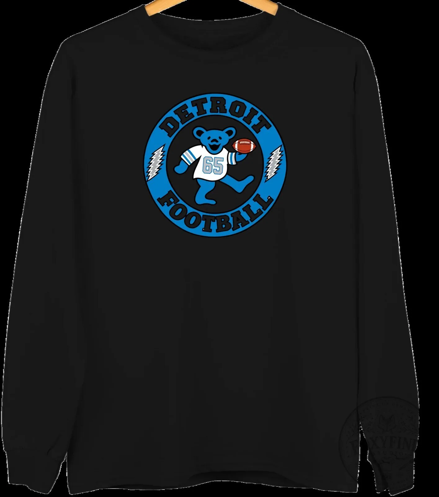 Detroit Football Dancing Bear Grateful Dead Inspired Crewneck Sweatshirt 15 Detroit Football Dancing Bear Grateful Dead Inspired Crewneck Sweatshirt